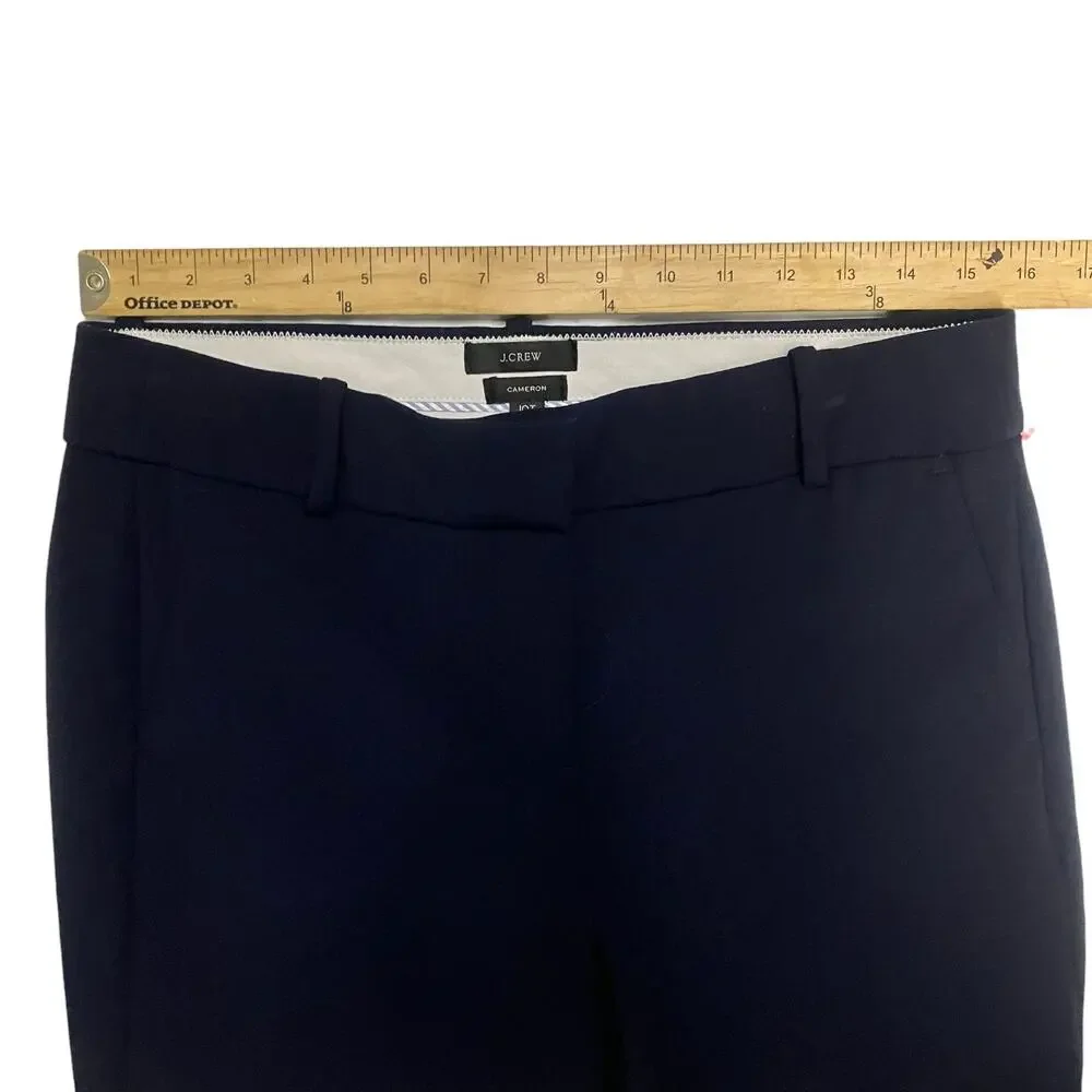 J.Crew Women's Cameron Navy Dress Pants Size 10T